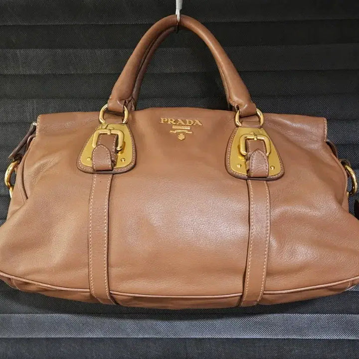 [BUNJANG] Prada Tote Bag Camel / 프라다 토트백 카멜 정품