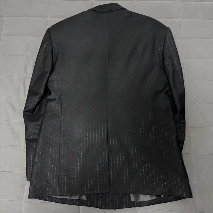 [BUNJANG] Lemetque Black Wool Stripe Double Suit Setup / LEMETEQUE 르메테크 블랙 울 스트라이프 더블 슈트 셋업105사이즈