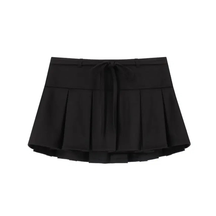 [BUNJANG] Clesier Hugging Ribbon Pleats Mini Skirt Ningning / [새상품] 클리시어 허깅 리본 플리츠 미니스커트 닝닝 치마