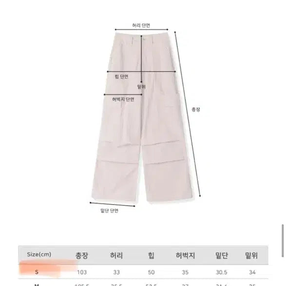 [BUNJANG] Urban Dress Cargo Nylon Wide Pants - Sky Blue / 어반드레스 카고 나일론 와이드 팬츠 스카이블루