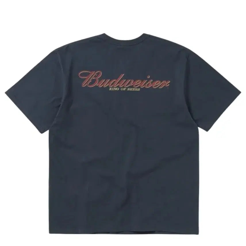 [BUNJANG] thisisneverthat Budweiser Short Sleeve T-shirt Navy L / 디스이즈네버댓 버드와이저 반팔 티셔츠 네이비 L