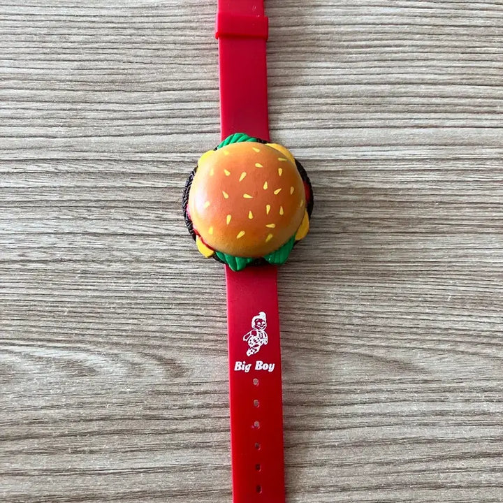[BUNJANG] Big Boy Hamburger Charm Watch / 빅보이 햄버거 캐릭터 시계