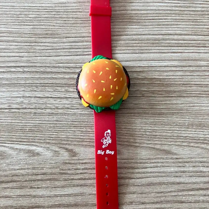 [BUNJANG] Big Boy Hamburger Charm Watch / 빅보이 햄버거 캐릭터 시계