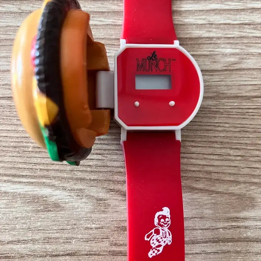 [BUNJANG] Big Boy Hamburger Charm Watch / 빅보이 햄버거 캐릭터 시계