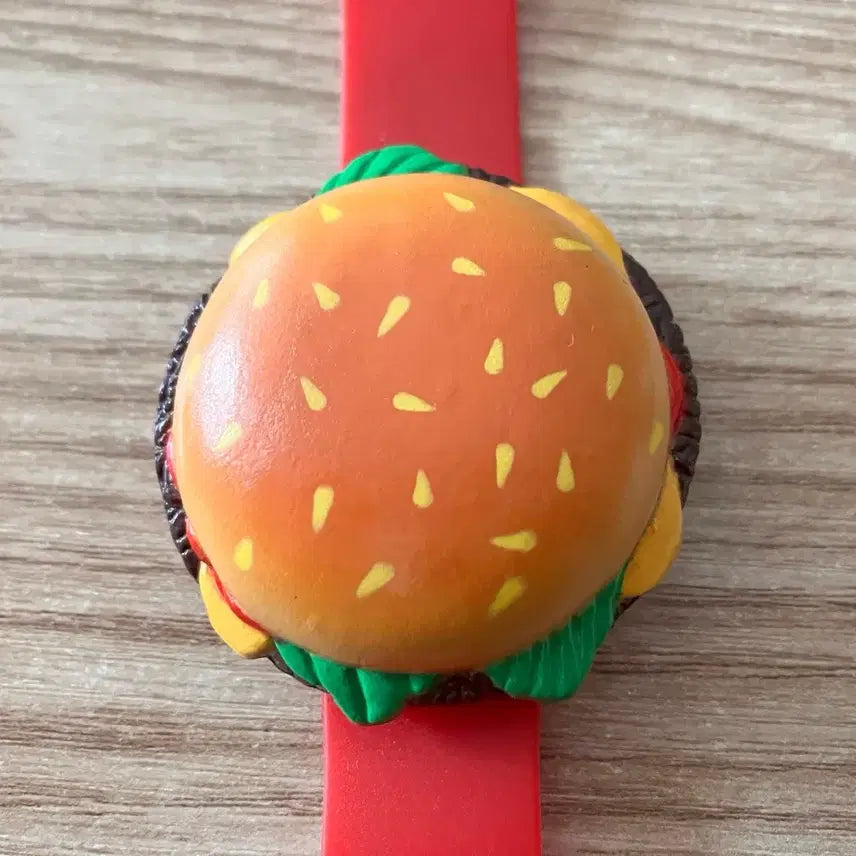[BUNJANG] Big Boy Hamburger Charm Watch / 빅보이 햄버거 캐릭터 시계