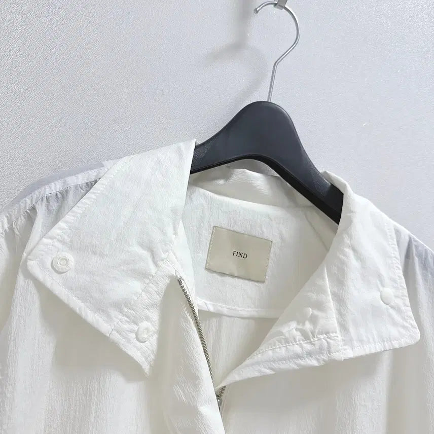 [BUNJANG] Find Ivory Crinkly Blouson Jumper / 파인드 아이보리 바스락 블루종 점퍼