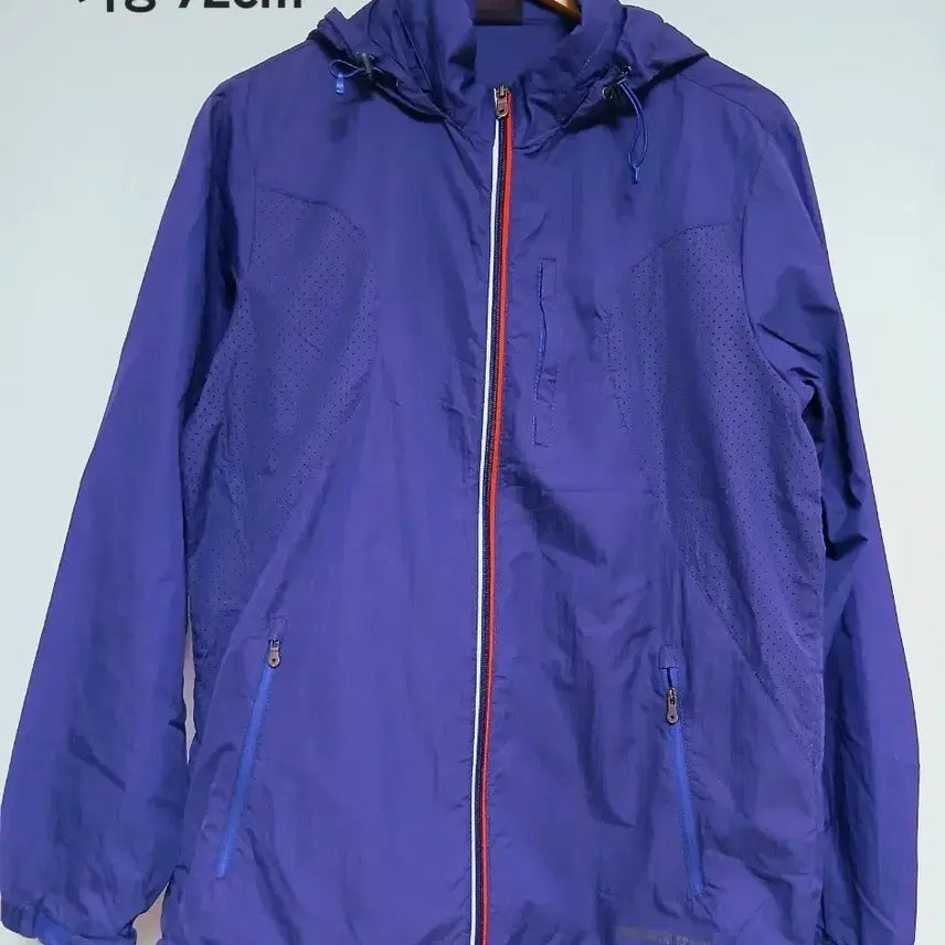 [BUNJANG] Windbreaker Jacket (L) - Navy Purple / 바스락 바람막이(L),(105)