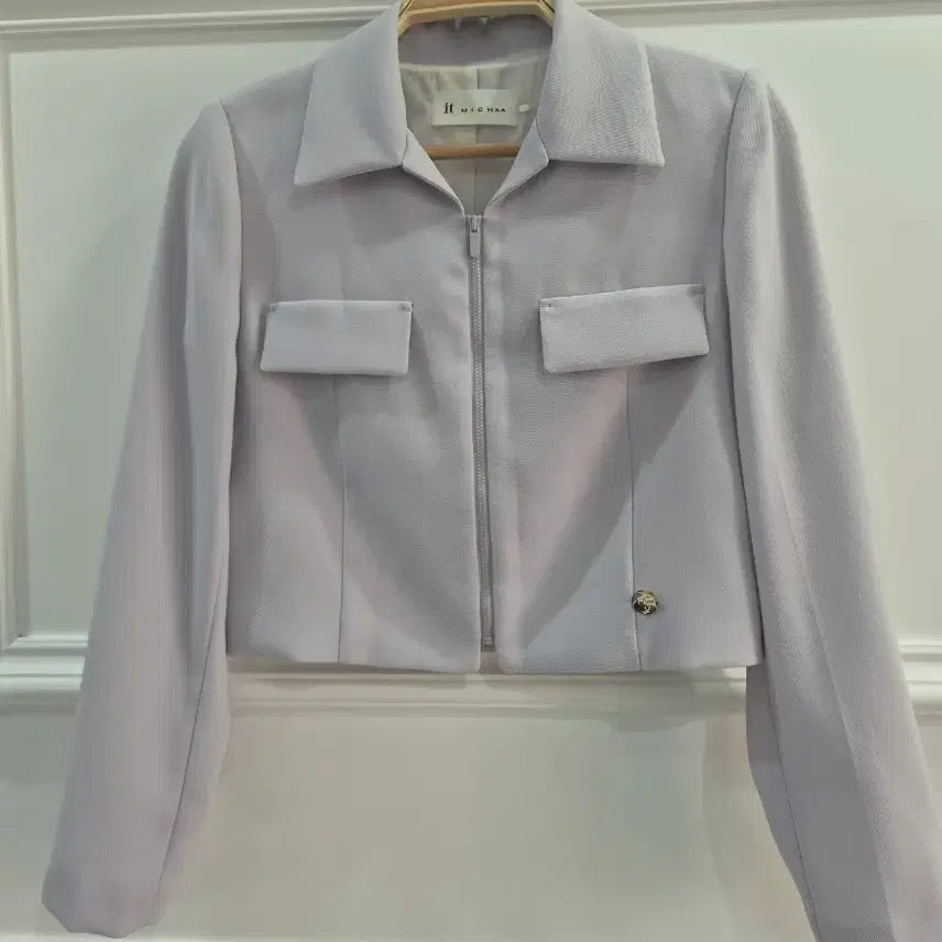 [BUNJANG] It Misha Lavender Cropped Jacket / it 미샤 크롭 자켓 라벤더