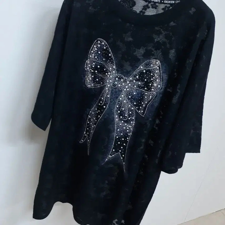 [SOLD OUT] 새상품 레이스 루즈핏 반팔티