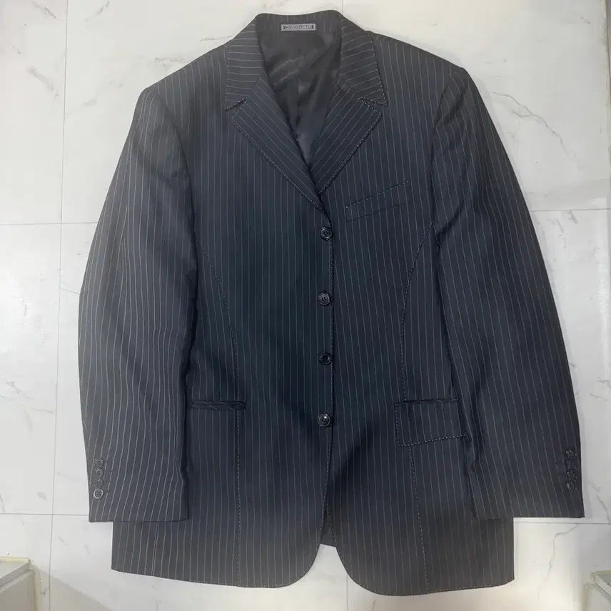 [BUNJANG] Giorgio Armani Striped Blazer Jacket Size 52 / 조르지오 아르마니 스트라이프 자켓 블레이저 52