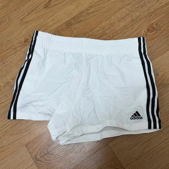 [BUNJANG] Adidas 3-Stripes Woven Shorts White L / (W) 아디다스 삼선 우븐 쇼츠 화이트 L