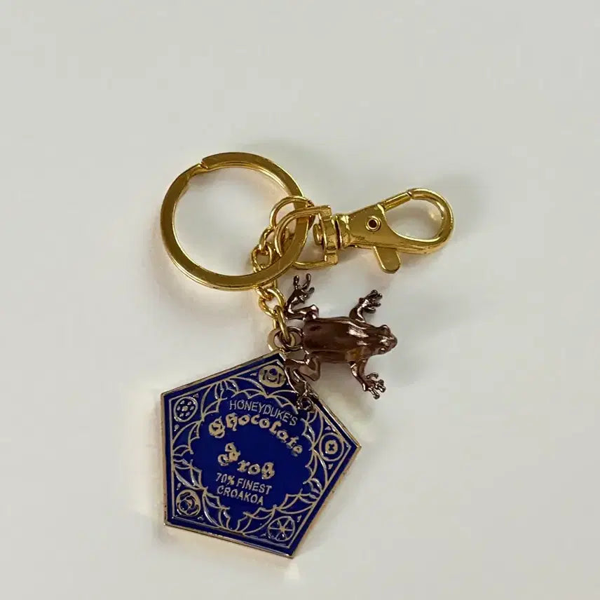 [BUNJANG] Harry Potter Chocolate Frog Keychain Gold / 해리포터 개구리 초콜릿 키링 골드