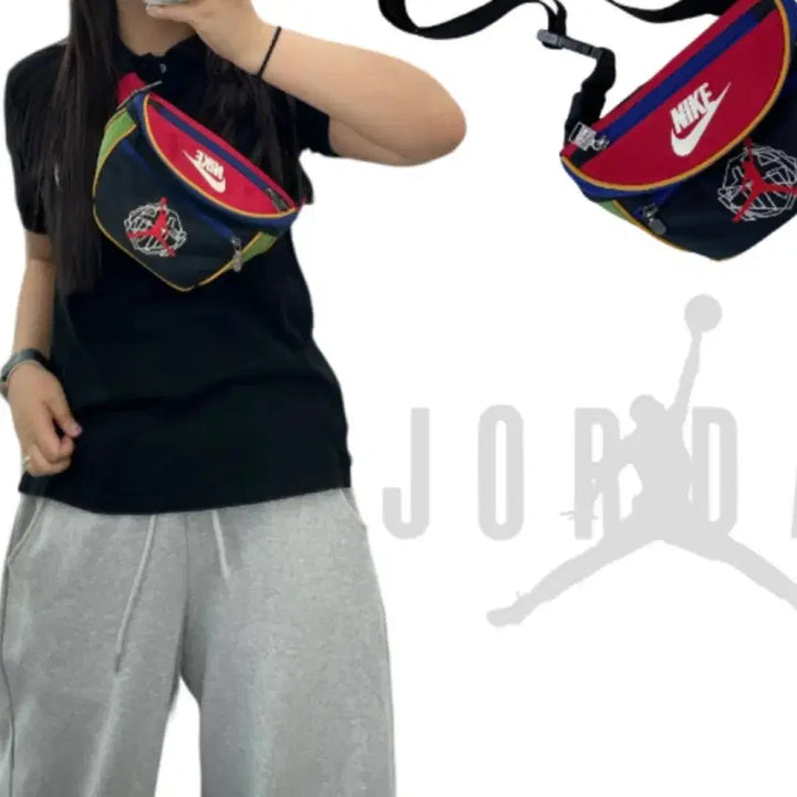 [BUNJANG] Nike Jordan 90s Old School Mini Sling Bag / 90s올드스쿨 나이키 조던 슬링백 힙색