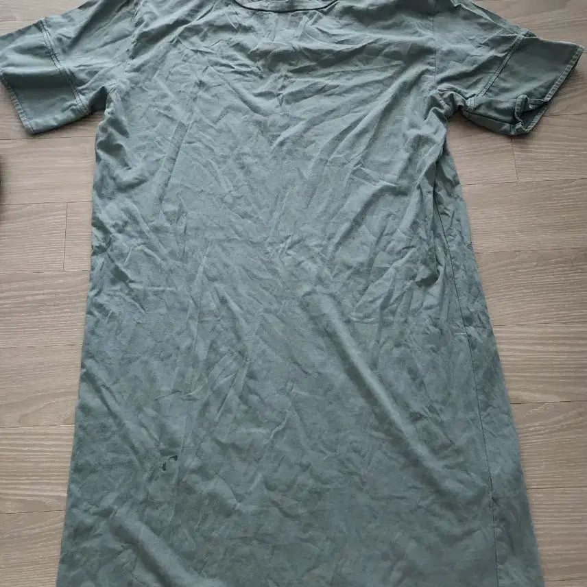 [BUNJANG] Zara Cotton Short-Sleeve Dress Khaki Green S / Zara 자라 반팔 면원피스 연한카키 초록 S(55-66)