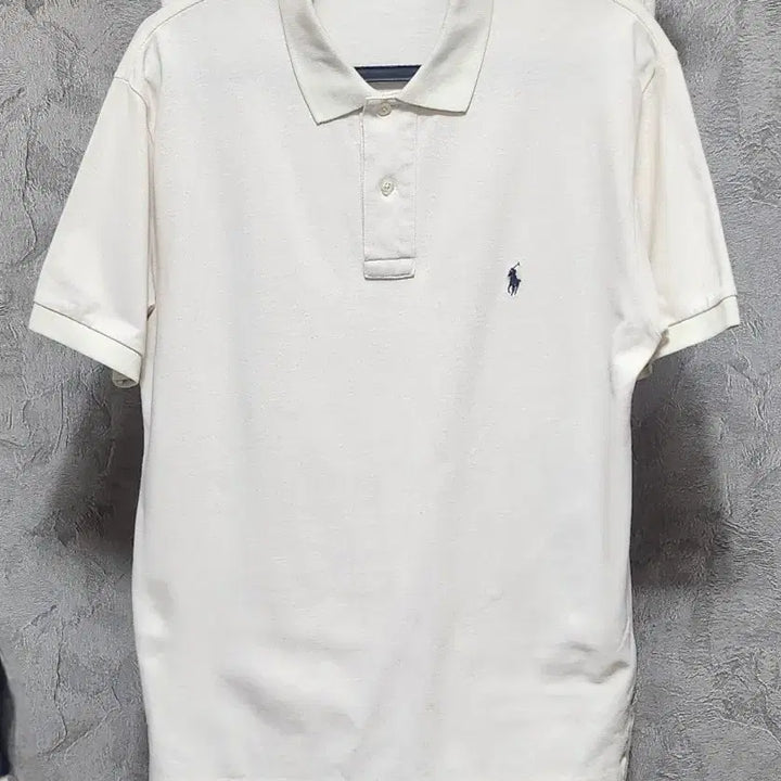 [BUNJANG] Polo Ralph Lauren Ivory Short Sleeve Polo Shirt / 폴로 랄프로렌 아이보리 반팔 폴로티