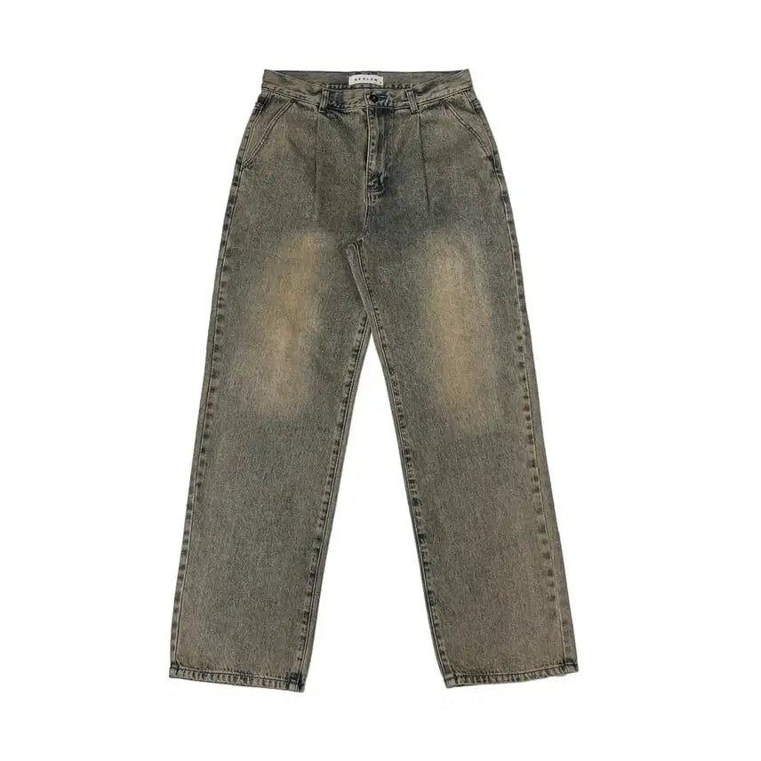 [BUNJANG] Blueslow Washed Wide Denim Pants Sand Indigo Size 34 / 비슬로우 워싱 와이드 데님팬츠 샌드 인디고 34