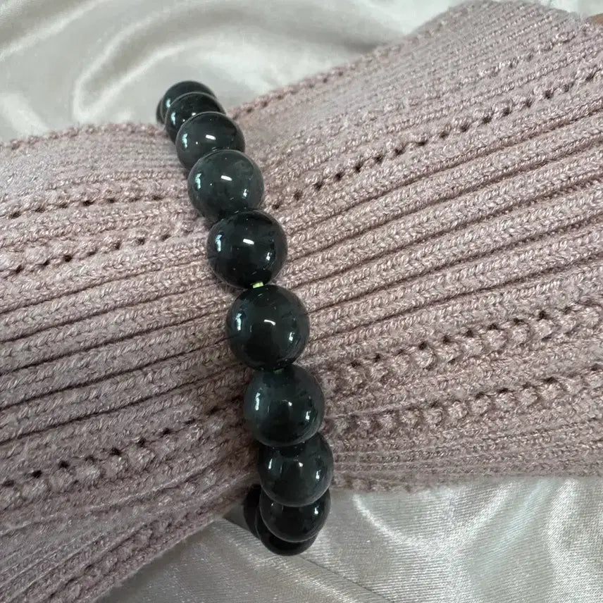 [BUNJANG] Tektite Meteorite Bracelet Glass Cooler Black and White Energy Stone / 텍타이트 운석팔찌 유리 쿨러 흑백 에너지 해운석