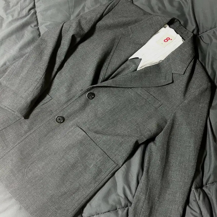 [BUNJANG] 8 Seconds Oversized Jacket (Charcoal) - Women&