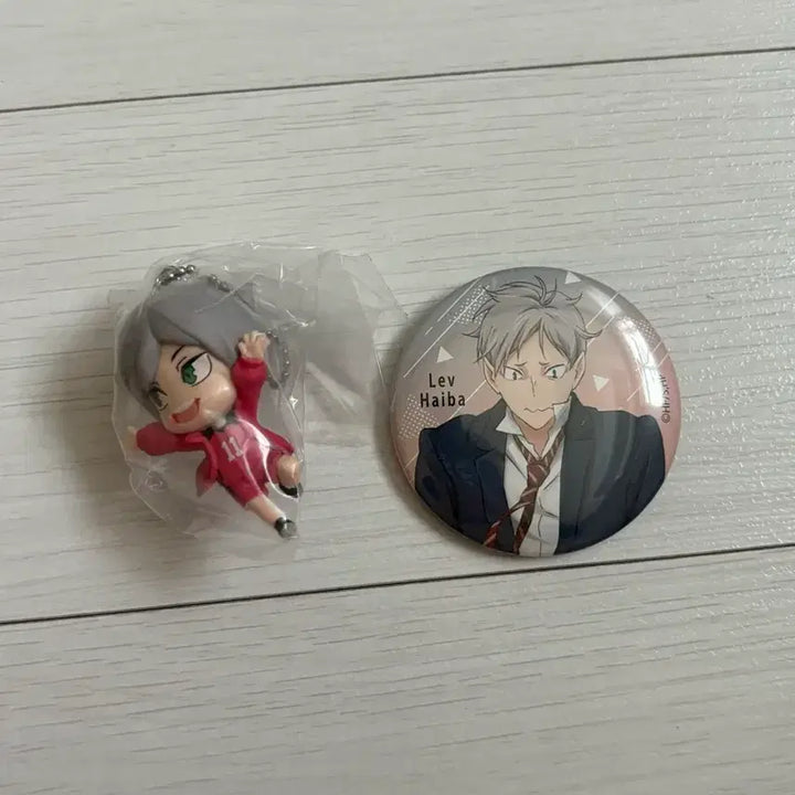 [BUNJANG] Haikyuu! Haiba Lev Bundle Set (Badge + Keyring) / 하이큐 하이바 리에프 굿즈 일괄 양도 캔뱃지 + 키링