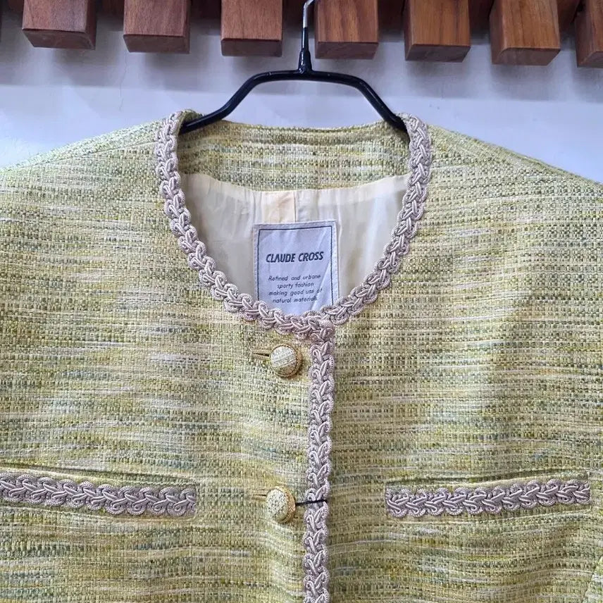 [BUNJANG] Claude Cross Tweed Jacket / 일본빈티디CLAUDE CROSS트위드자켓