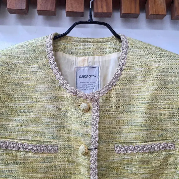 [BUNJANG] Claude Cross Tweed Jacket / 일본빈티디CLAUDE CROSS트위드자켓
