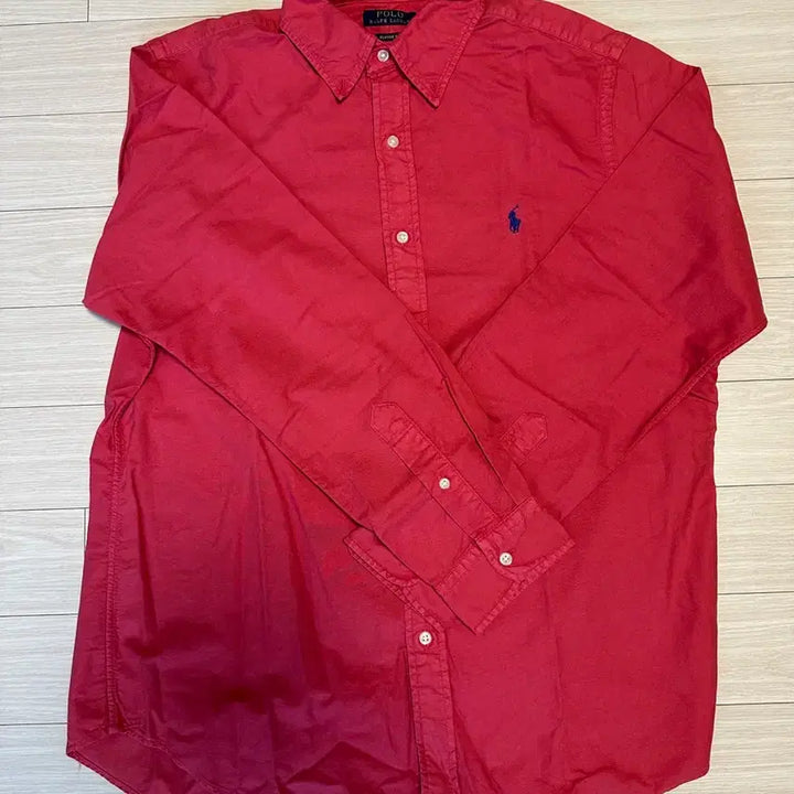 [BUNJANG] Polo Ralph Lauren Garment Dyed Oxford Shirt - Red / 폴로 가먼트다이 옥스포드 셔츠 레드