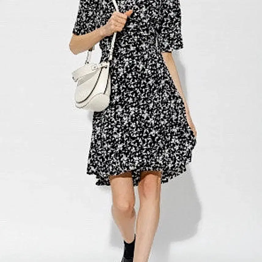 [BUNJANG] GANNI Print Crepe Wrap Dress / GANNI 가니 프린트 크레이프 랩 드레스 34