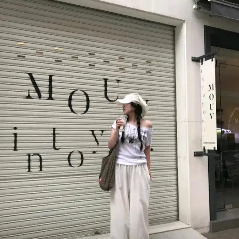 [BUNJANG] Odeur Molly Jogger Pants White / (기모O)오도어 몰리 조거 화이트
