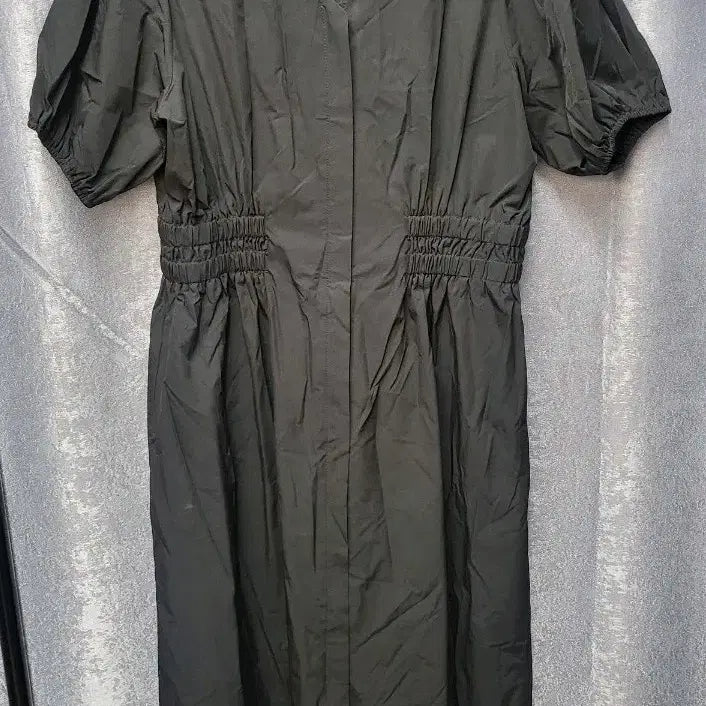 [BUNJANG] MySeason Black Short Sleeve Long Dress / myseason 블랙 반팔 롱 원피스