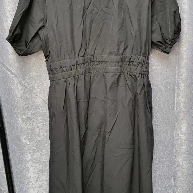 [BUNJANG] MySeason Black Short Sleeve Long Dress / myseason 블랙 반팔 롱 원피스