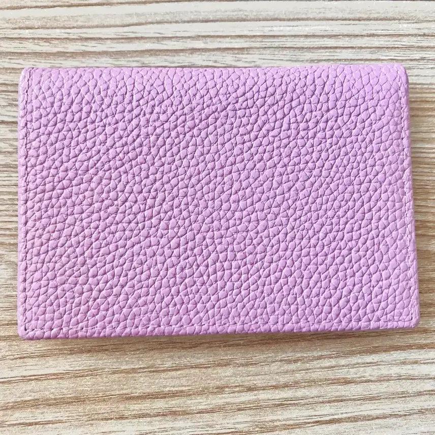[BUNJANG] Lavender Leather Card Holder / 라벤더 컬러 가죽 카드지갑