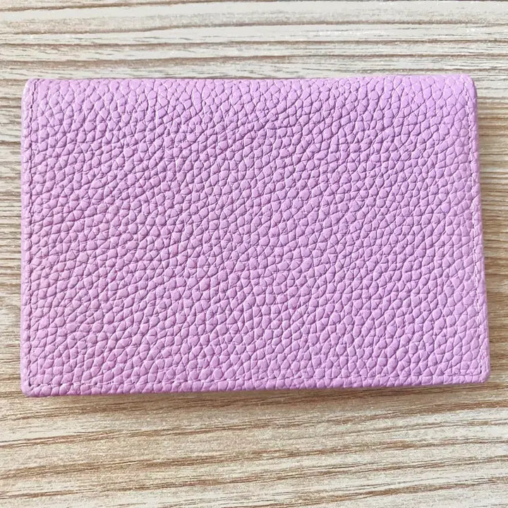 [BUNJANG] Lavender Leather Card Holder / 라벤더 컬러 가죽 카드지갑