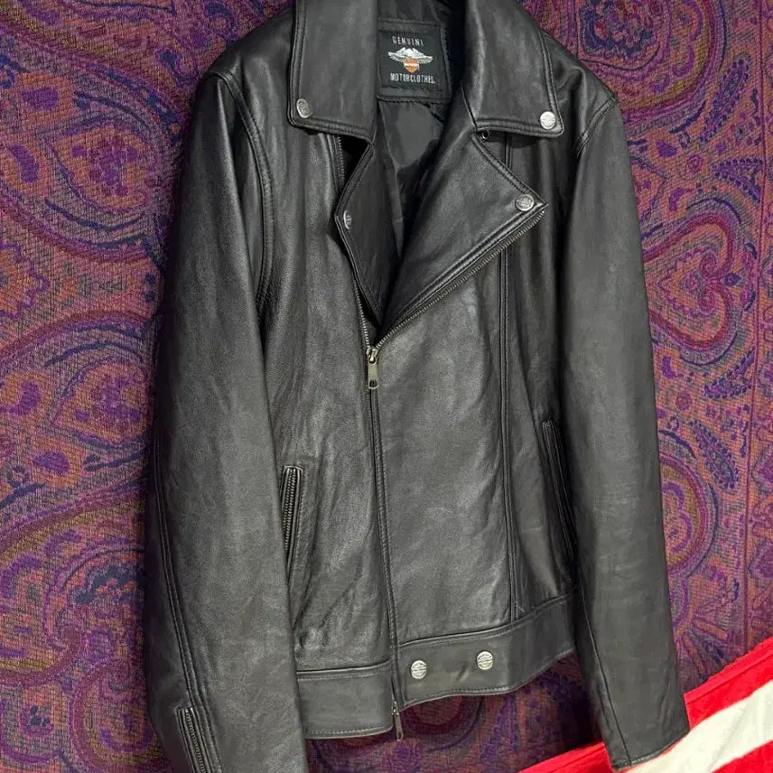 [BUNJANG] Harley-Davidson Double Rider Leather Jacket / 할리데이비슨 더블라이더 가죽자켓