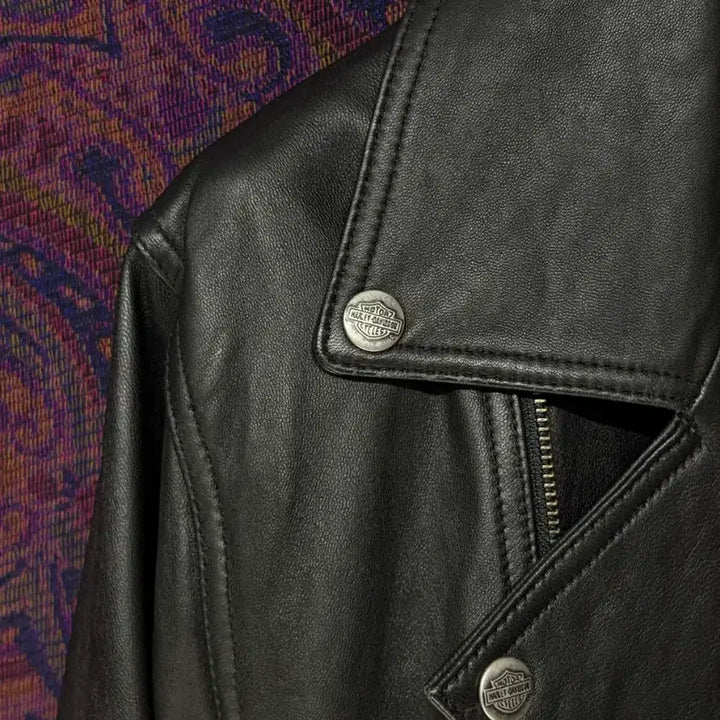 [BUNJANG] Harley-Davidson Double Rider Leather Jacket / 할리데이비슨 더블라이더 가죽자켓