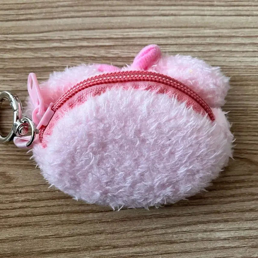 [BUNJANG] My Melody Pink Fur Keyring Pouch / 마이멜로디 털 키링 파우치 새상품