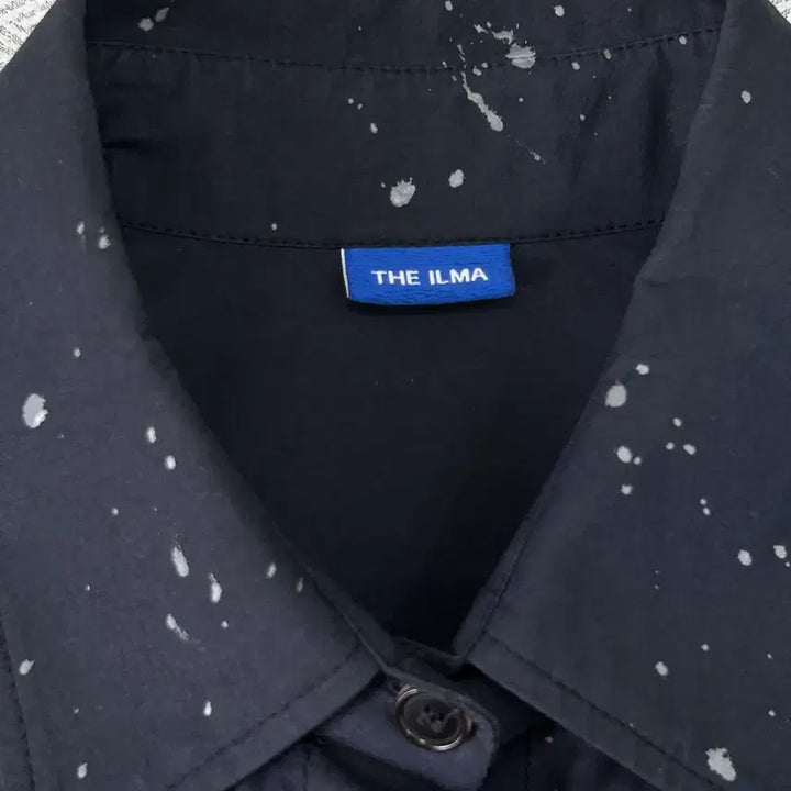 [BUNJANG] The Ilma Paint Splatter Oversized Shirt Navy Khaki / [G] 더일마 the ilma 페인트 스플래터 오버핏 셔츠 네이비카키