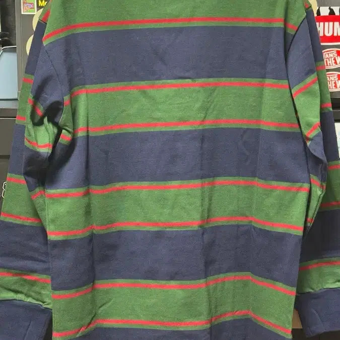 [BUNJANG] Bronson Classic Fit Striped Jersey Rugby Shirt / [M] 브론슨 논스탁 클래식핏 스트라이프 저지 럭비티 셔츠