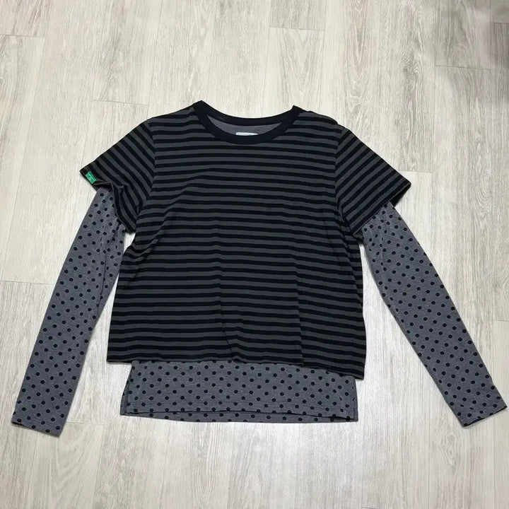 [BUNJANG] No Contents 88 Multi Layered T-Shirt Black / [1회 착용] 노컨텐츠 88. 멀티 레이어드 티_블랙