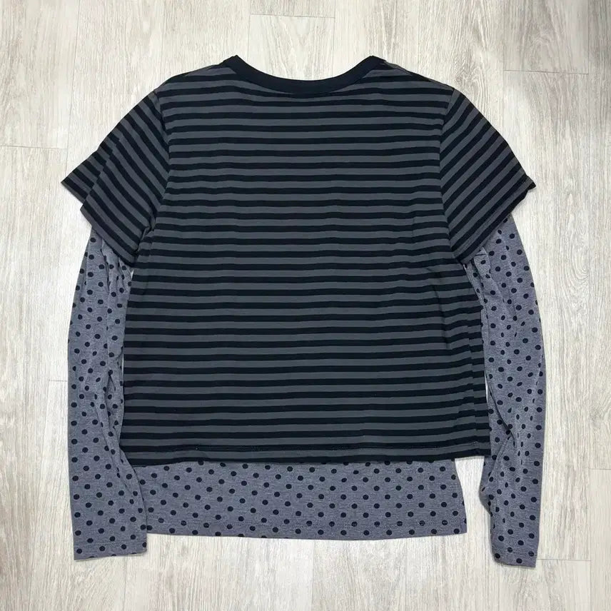 [BUNJANG] No Contents 88 Multi Layered T-Shirt Black / [1회 착용] 노컨텐츠 88. 멀티 레이어드 티_블랙