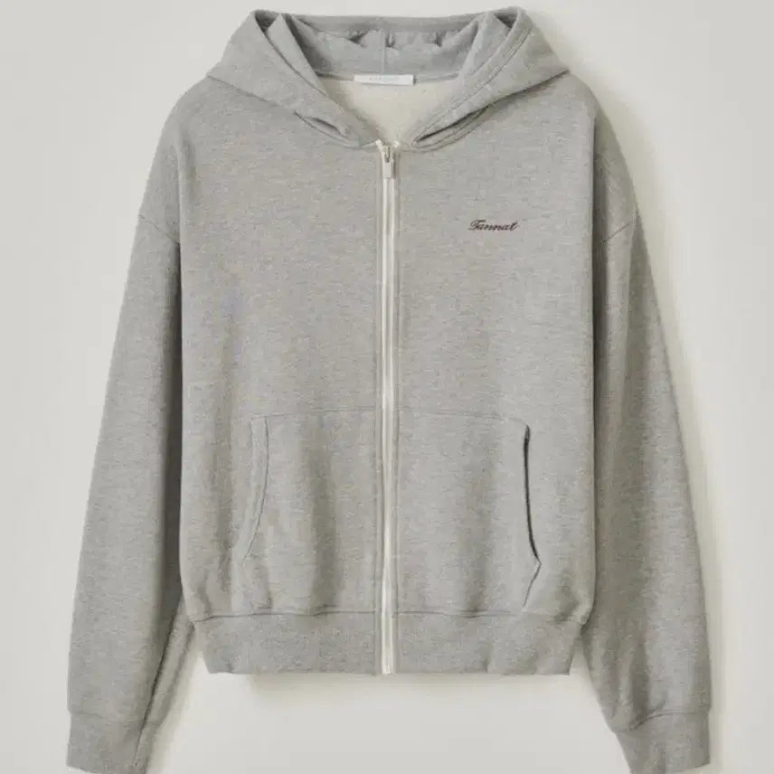 [BUNJANG] T/T Loosefit Logo Cotton Hoodie - Gray (New) / 타낫 후드집업 그레이 (새상품, 택O)