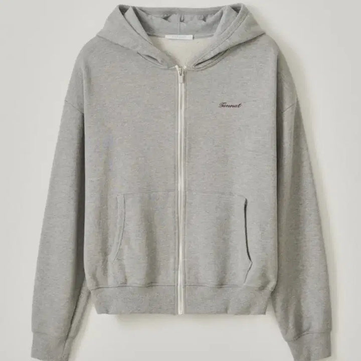 [BUNJANG] T/T Loosefit Logo Cotton Hoodie - Gray (New) / 타낫 후드집업 그레이 (새상품, 택O)