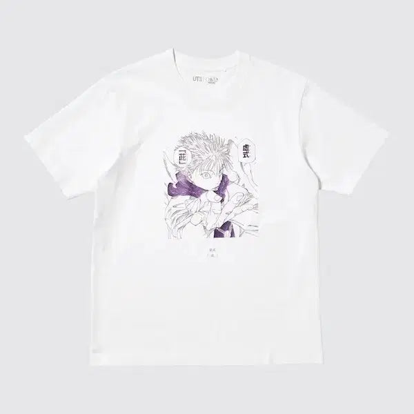 [SOLD OUT] (현물) 유니클로 UT 주술회전 콜라보 고죠사토루 무라사키 M