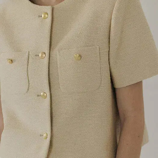 [BUNJANG] HWAAS EMILY JACKET (BUTTER) / 호와스  EMILY JACKET (BUTTER)S