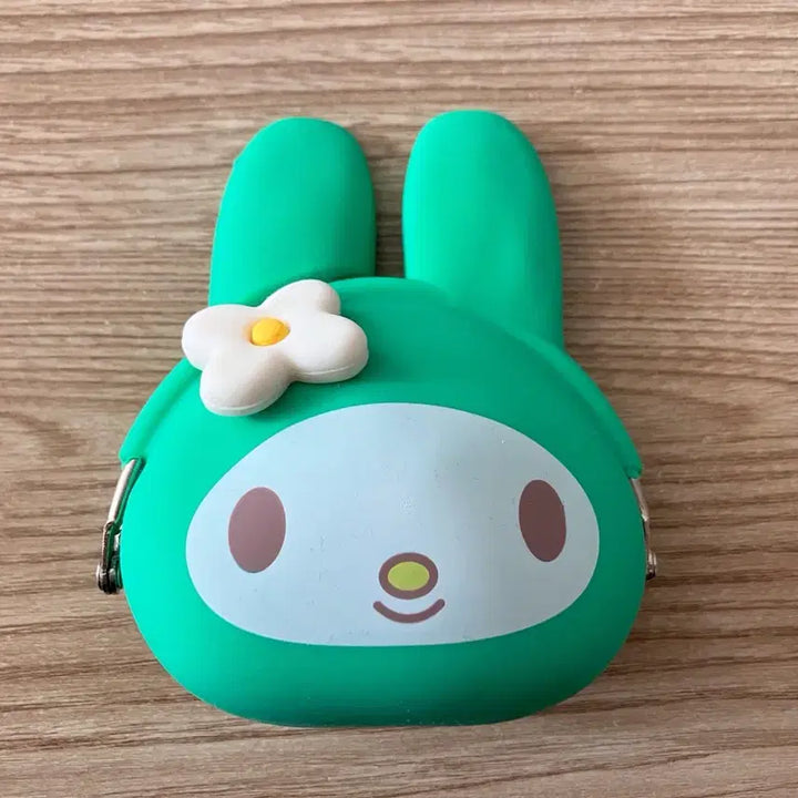[BUNJANG] My Melody Green Snap Wallet / 마이멜로디 그린 똑딱이 지갑