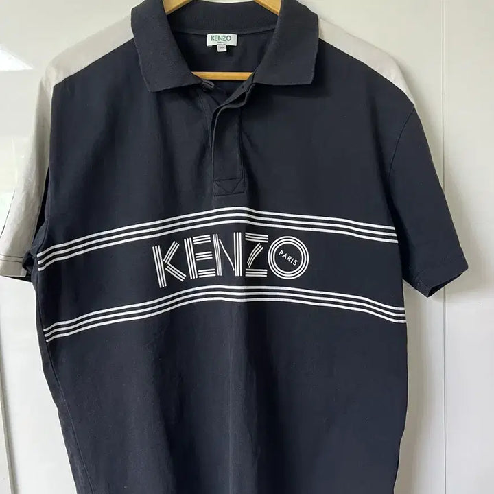 [BUNJANG] Kenzo Logo Short Sleeve T-shirt / 겐조 로고 반팔티 M(100~105) 블랙엔화이트