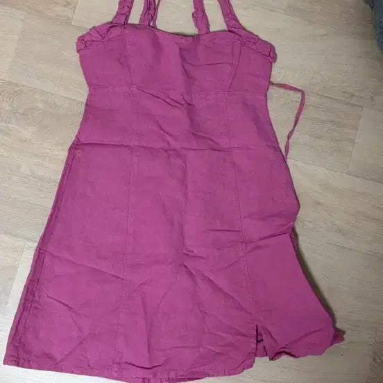 [SOLD OUT] [옷정리] zara / 핑크 끈나시 원피스 / xs