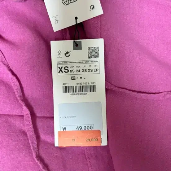 [SOLD OUT] [옷정리] zara / 핑크 끈나시 원피스 / xs