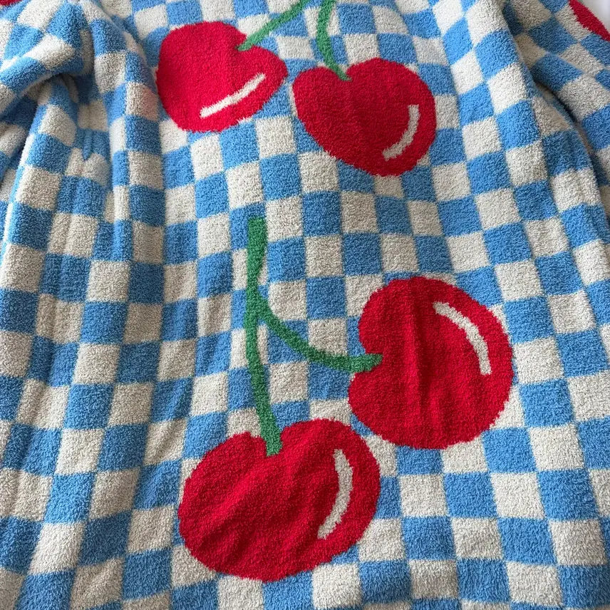 [BUNJANG] Wiggle Wiggle Cherry Lounge Robe / 위글위글 체리 라운지 로브