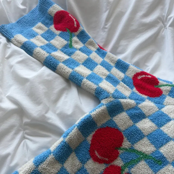 [BUNJANG] Wiggle Wiggle Cherry Lounge Robe / 위글위글 체리 라운지 로브