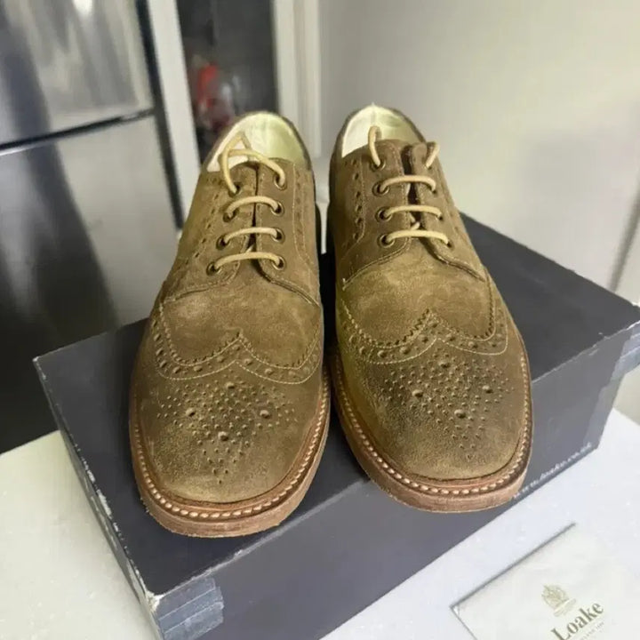 [BUNJANG] Loake 로크 스웨이드 윙팁 더비 / Loake 로크 스웨이드 윙팁 더비